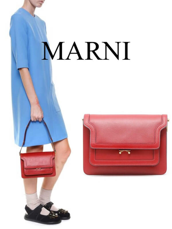 2016SS MARNI TRUNK☆マルニ バッグコピー レザーショルダーバッグ